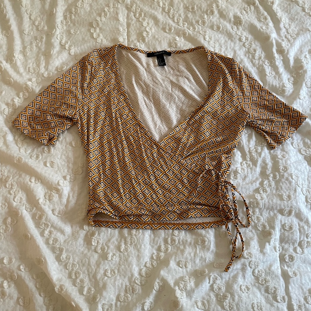 Forever 21 Wrap Crop Top